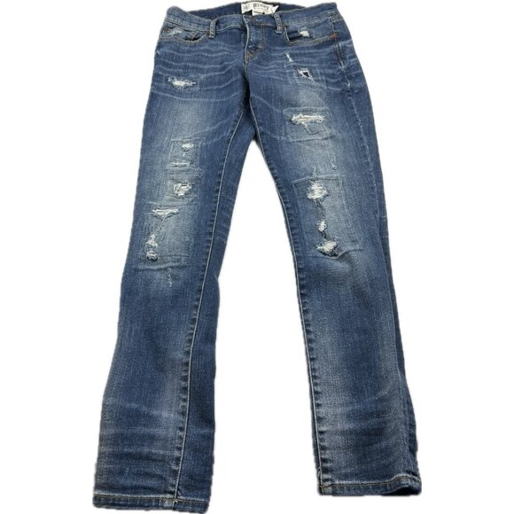 Ralph Lauren Rugby Skinny Distressed Blue Jeans Size 28x31 - Picture 4 of 16